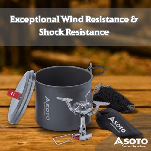SOTO Amicus Backpacking Stove & Pot - Camping Stove With or Without Igniter - Image 3