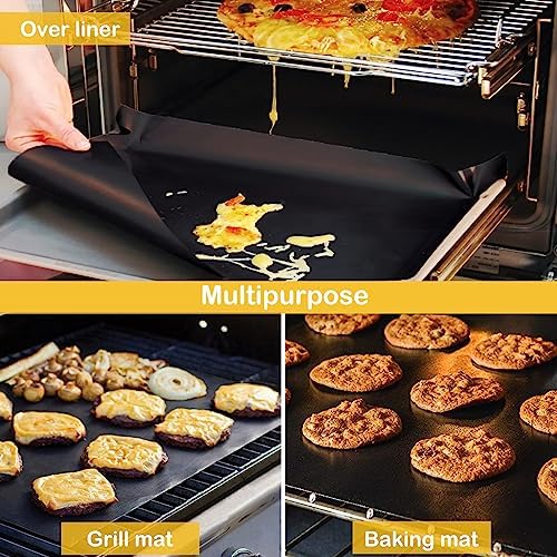 Dailyart 19x15inch Grill Mats for Outdoor Grill Non-stick 5 Pack Black - Image 5