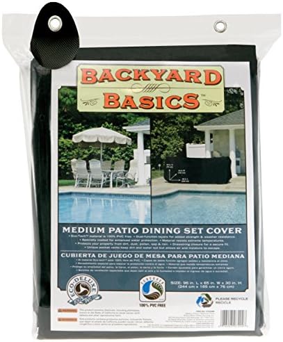 Backyard Basics 96-Inch Patio Dining Set Cover (96" L 65" W x 30" H) by MrBar-B-Q