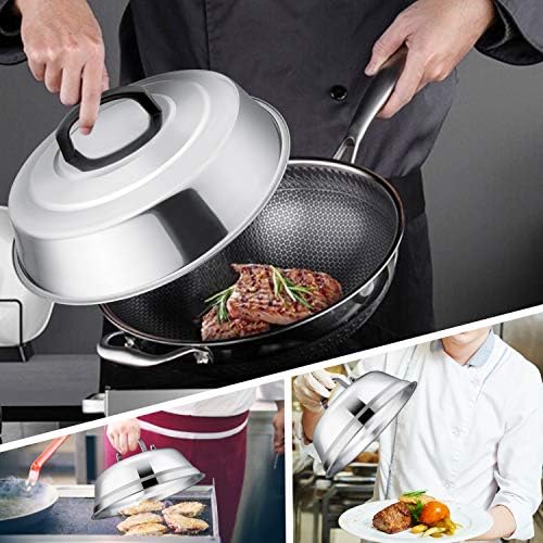 Leonyo Heavy-Duty Griddle Basting Cover Dome Set of 3(12INx1+9INx2) - Image 7