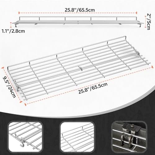 onlyfire Foldable Stainless Steel Warming Rack Grilling Replacement - Image 2