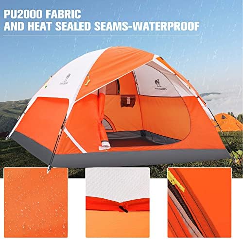 CAMEL CROWN Tents for Camping 2/3/4/5 Person Camping Dome Tent, Waterproof,Spacious, Lightweight Portable Backpacking Tent for Outdoor Camping/Hiking - Image 6