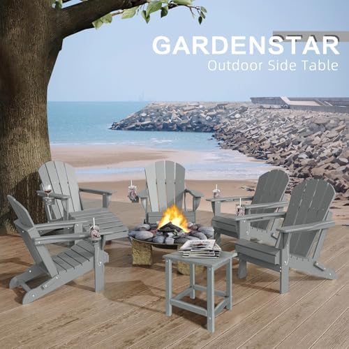 GARDENSTAR Outdoor Side Tables Adirondack, HDPE Small Table for Patio,Outside End Table for Porch, Deck, Pool, Weather Resistant/Easy Maintenance - Image 6