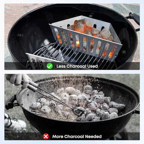 Stanbroil Stainless Steel Charcoal Basket Holder for Briquette, Wood Chips - Image 6
