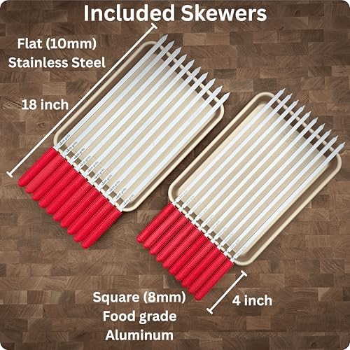    by  : precise heat control, silicone-handle square & flat skewers, charcoal starter tool​, tongs, BBQ gloves, and storage & travel bags. - Image 3