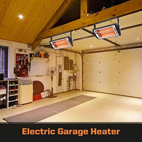 Shinic 2-Pack 120V Electric Garage Heater,1500W/750W Ceiling Mounted Heater - Image 2