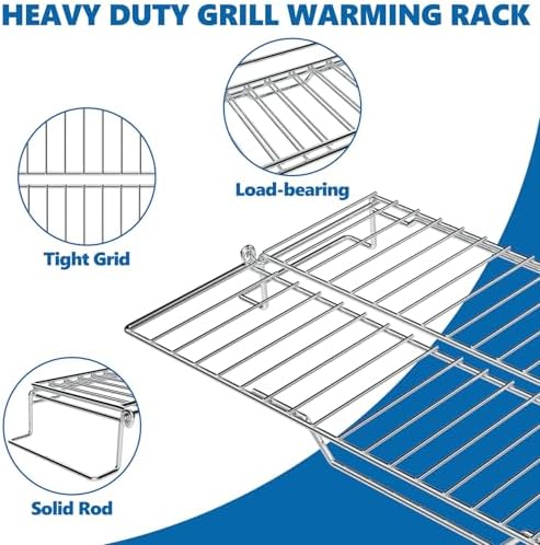 Adjustable Expandable Griddle Warming Rack for Ninja PG300 FlexFlame Grill - Image 4