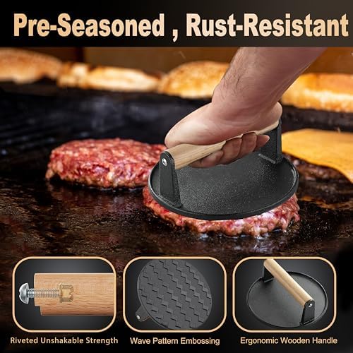 238pcs Premium Griddle Accessories Kit, Griddle Tools for Flat Top Grill with Enlarged Spatulas, Burger Press, Basting Cover, Flat Top Grill Accessories for Outdoor BBQ Teppanyaki - Image 2