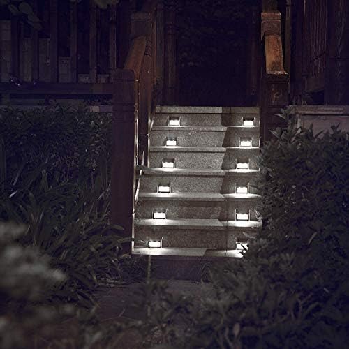 XLUX White Solar Lights for Deck Step Fence Post, SST Housing, 12 Pack - Image 6