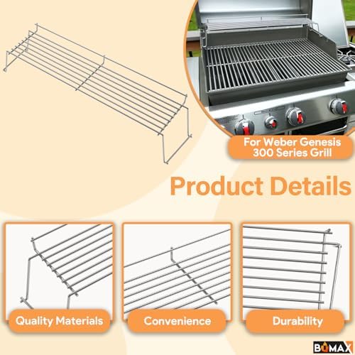 BQMAX 65054 Grill Warming Rack for Weber Genesis 300 Series (2007-2016) - Image 4
