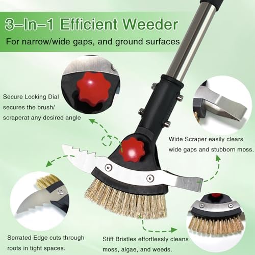 3 in 1 Crack Weeder Tool Long Handle - Image 5
