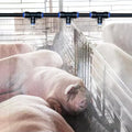 Cattle/Chicken/Pig/Duck Farms Cooling Equipment, Factory & Greenhouse Automatic Misting System for Dust Removal/Humidification, Site Fence Watering System(1969inch/50m/164ft) by Unknown