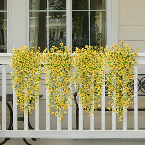 ZFProcess Artificial Fall Mums Fake Flowers Plants for Outdoor Home Decor - Image 4