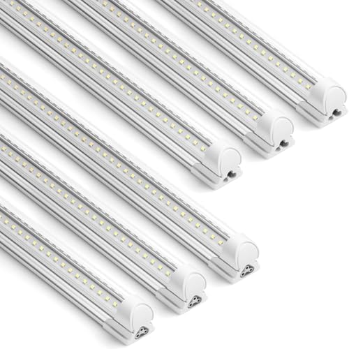 Barrina T8 LED Shop Lights 8FT, 72W 10000LM 6500K, High Output Tube 6 Packs by Barrina