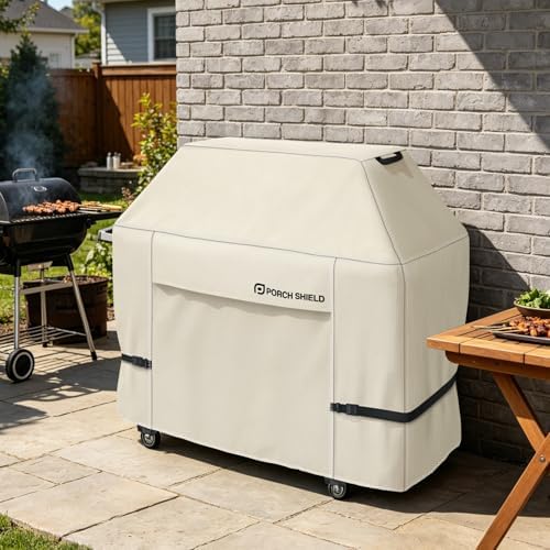 Porch Shield Waterproof Outdoor BBQ Grill Cover 64 inch, Light Tan - Image 6