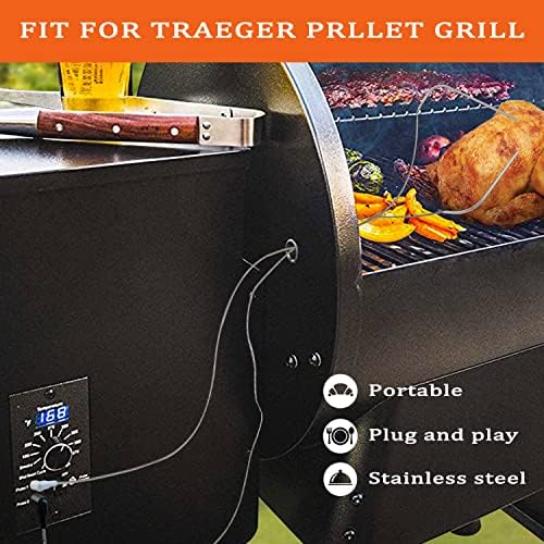 2 Pack Meat Probe Replacement Traeger Grills, 3.5mm Plug,with 2 Grommets - Image 6