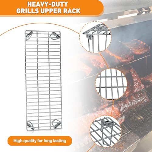 Grills Upper Rack for Green Mountain Daniel Boone Choice & Prime Grill Models, Heavy-Duty Stainless Steel Grill Warming Rack Accessories, GMG-6008 Replacement Parts for GMG Ledge Pellet Grill - Image 6