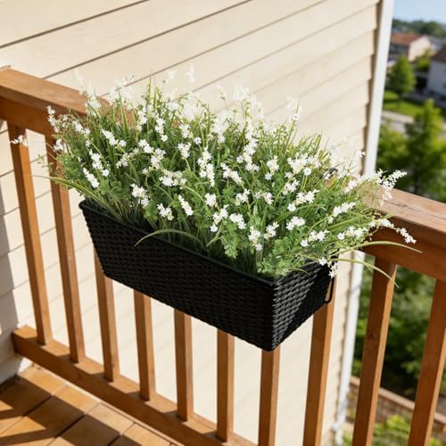 Hrobek Outdoor Faux Plants UV Resistant Fake Greenery for Outside Planter - Image 4