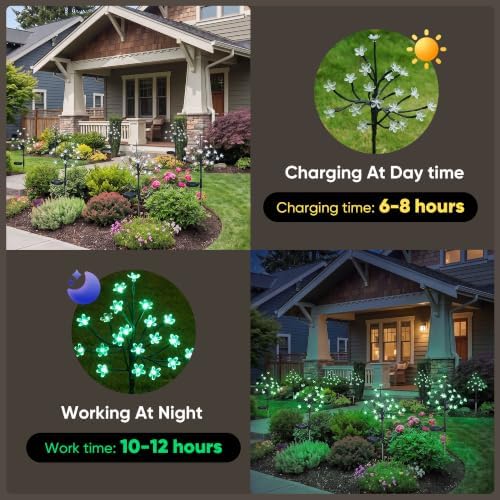 2 Pack Solar Halloween Lights Outdoor Waterproof Halloween Decorations - Image 4