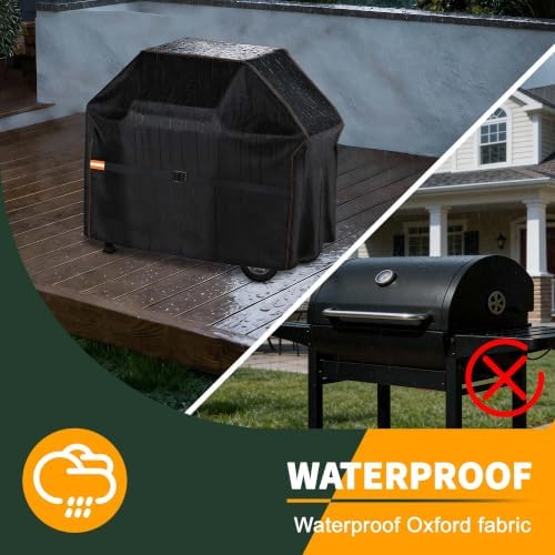Enzeno Grill Cover for Outdoor Grill Waterproof,58 inch BBQ Gas Cover - Image 2