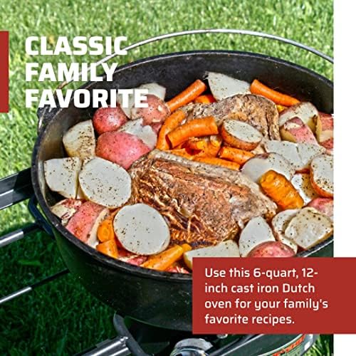 Camp Chef 12 in. Cast Iron Dutch Oven, Pre-Seasoned - Image 2