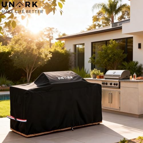 86 Inch Extra Large Grill Cover Kitchen Island Cover Large Island Grill Cover for Outdoor Grill Outdoor Kitchen Cover Heavy Duty Waterproof 86" L x 42" W x 48" H, Black - Image 4