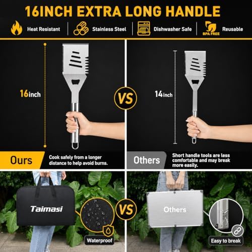 TAIMASI 34Pcs Heavy Duty Grill Accessories Grilling Gifts for Men - Image 2