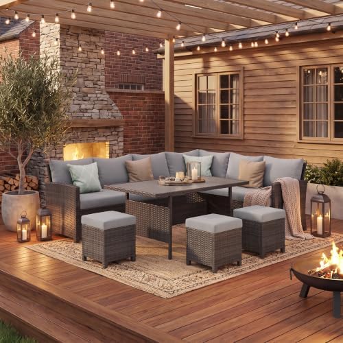 Wisteria Lane 7 Piece Patio Furniture Set, Patio Sectional for All Weather by WisteriaLane