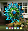 Solar Wind Spinners Outdoor, Yard Decorations Outdoor, Peacock Decor by VUFOZ