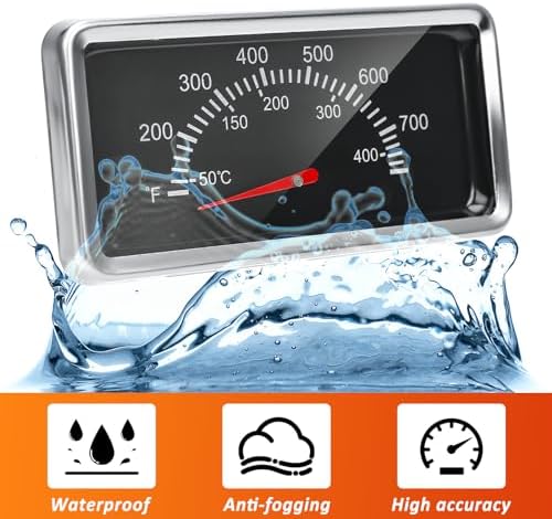 Hisencn 3.6'' Thermometer Replacement for Nexgrill 720-0830A 720-0882A - Image 5
