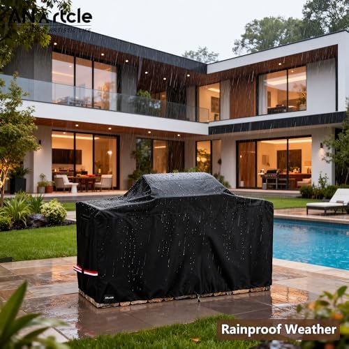 ANartcle Waterproof Extra Large Grill Cover for 98 Inch Island with Center Grill Head,600D Heavy Duty Waterproof All Weather Outdoorbar Island Kitchen Covers,Black - Image 6