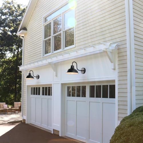 Gooseneck Barn Light Outdoor Wall Lights 8" Exterior Lighting Fixtures - Image 5