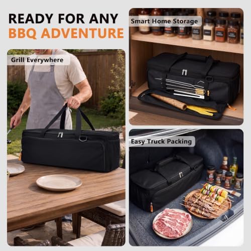 24” Grill Tool Storage with Rigid Bottom Board, BBQ Utensil Bag, Bag Only - Image 7