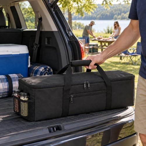 23.6-Inch Grill Utensil Storage Bag for Camping, 900D Oxford - Image 7
