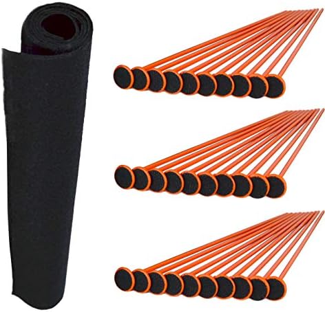 Gun Storage Solutions Rifle Rods Starter Kit with Shelf Liner Gun Organizer System Store More Guns Easy Access for Safety with Nylon Woven Loop Fabric by GunStorageSolutions