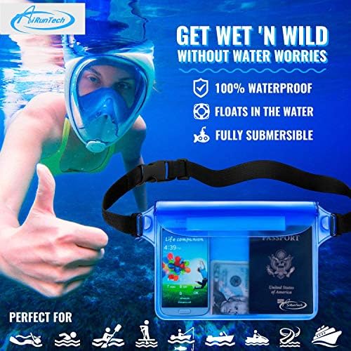 AiRunTech Clear Fanny Pack Waterproof,Beach Cruise Ship Essential Accessories Must Haves,Waterproof Pouch for Phone Passport Wallet Purse with Waist Strap - Image 2