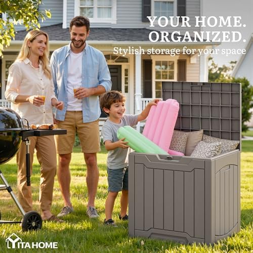 YITAHOME Outdoor Resin Storage Box 31 Gal - Image 2