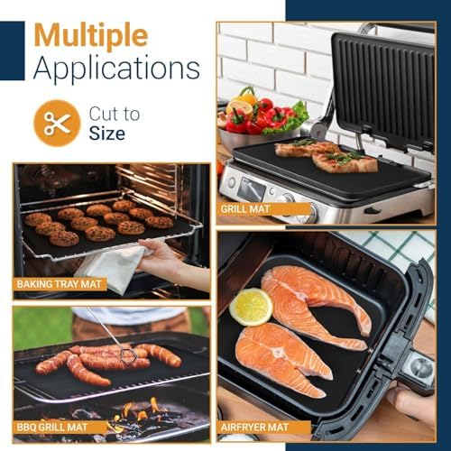 Linda's Essentials BBQ Grill Mats for Outdoor Grill Mat (5 Pack) 13" x 15.75" - Reusable Heat-Resistant Grilling Mats for Outdoor Grill, Non Stick Grill Matt, Easy Clean BBQ Matts for Outdoor Grills - Image 6