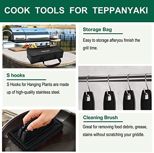 Grilljoy 46PC Griddle Tool Set – Stainless Steel Spatula Kit - Image 6