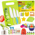 Kids Knife Set for Real Cooking -40Pc Montessori Kitchen Tools for Toddlers by K-BRANDS
