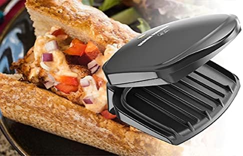 George Foreman GR10B 2-Serving Mini Grill & Panini Press, Compact 7.3” x 5.6” Cooking Surface,1–2 Servings, Dorms & Small Kitchens - Image 6