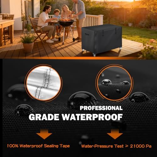 TOHONFOO Outdoor Prep Table Cover Waterproof for Grill Cart,46x24x32in - Image 4