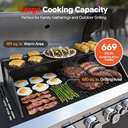 Brand-Man Propane Gas Grill Island Outdoor Kitchen & Storage Cabinets - Image 3