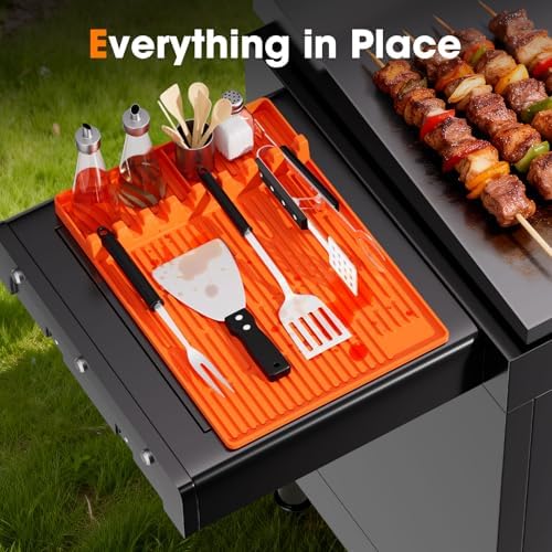Snuggery 29 Inch Silicone Griddle Mat for Blackstone Griddle with Tool Mat - Image 3