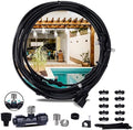 Fogland Misting System: Outdoor Cooling System 32.8FT Misting Cooling System with 10pcs 0.016" Orifice Thread Stainless Steel Mister Nozzle for Patio by Fogland