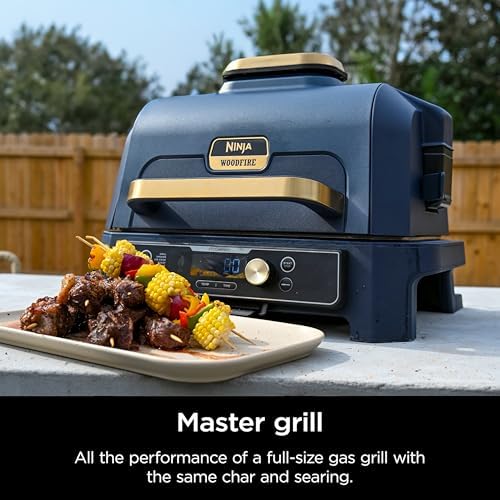 Ninja Woodfire ProConnect Premium XL Outdoor Grill & Smoker, Black & Gold - Image 4