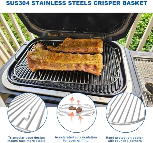 Crisper Basket & Rack for Ninja Woodfire XL OG850/OG951 Grill Accessories - Image 5
