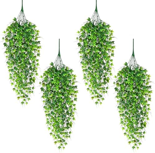 Waipfaru Artificial Hanging Ivy for Outdoors, 4pcs Faux Vines Greenery by Waipfaru