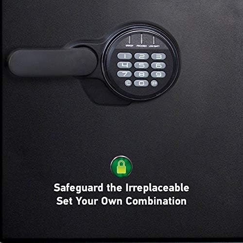 SentrySafe Fireproof and Waterproof Black Steel Home Safe with Digital Keypad Lock and Organization Trays for Money, Documents, 1.23 Cubic Feet, SFW123EU - Image 3