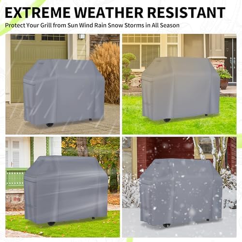 NEXCOVER Barbecue Gas Grill Cover - 50 Inch Waterproof BBQ Cover, Outdoor Heavy Duty Grill Cover, Fade & Weather Resistant Upgraded Material, Barbecue Cover for Weber, Brinkmann, Char Broil, Holland. - Image 6